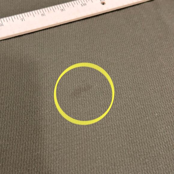 Gable Grant Mens Henley Shirt XXL Green Long Sleeve 100% Cotton Rustic STAIN - Picture 9 of 9